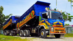 พ่วงแม่ลูก ISUZU FVZ 300 แรงม้า ปี 2561