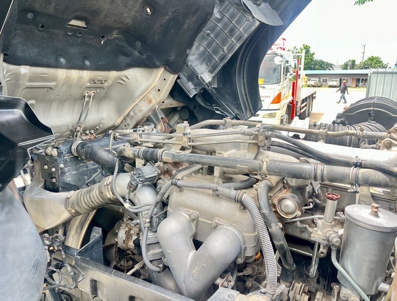 ISUZU GXZ 360แรงม้า รถบรรทุก หัวลาก 10ล้อ โลว์เบด กึ่งพ่วงชานต่ำ ปี2012