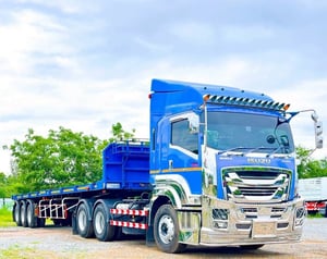 หัวลากหางพื้นเรียบ WAFA  หัวลาก ISUZU GIGA GXZ 360 แรงม้า ปี 2559 10 น็อต สีพิเศษ