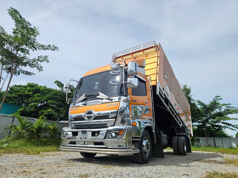 HINO FC9J 175แรงม้า รถบรรทุก 6ล้อ ดั้มพ์คอกเกษตร ปี2023 HINO FC9J 175แรงม้า รถบรรทุก 6ล้อ ดั้มพ์คอกเกษตร ปี2023