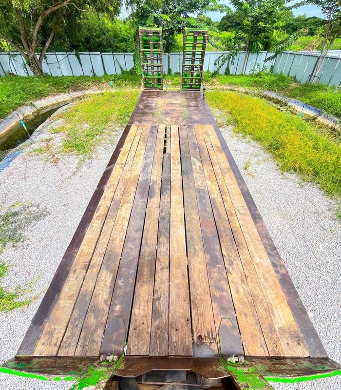 ISUZU GXZ 360แรงม้า รถบรรทุก หัวลาก 10ล้อ โลว์เบด กึ่งพ่วงชานต่ำ ปี2012