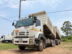พ่วงดั้มแม่ลูก ISUZU FXZ 360 ดั้มสามมิตร ปี 59 