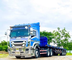 หัวลากหางพื้นเรียบ WAFA  หัวลาก ISUZU GIGA GXZ 360 แรงม้า ปี 2559 10 น็อต สีพิเศษ