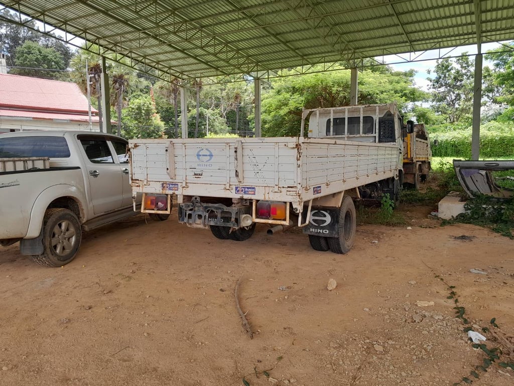 HINO FC 144แรงม้า รถบรรทุก 6ล้อกระบะไม้คาร์โก้ปี2007 HINO FC 144แรงม้า รถบรรทุก 6ล้อกระบะไม้คาร์โก้ปี2007