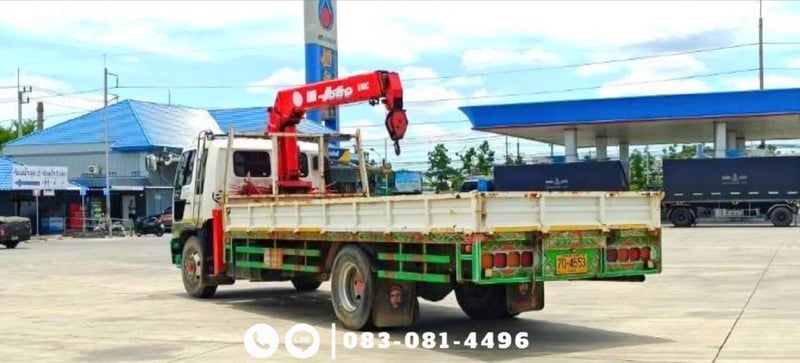 10 ล้อติดเครน HINO FF1J 210 แรงม้า ปี 2540 เครน 5 ตัน 3 ปลอก 2 ชัก