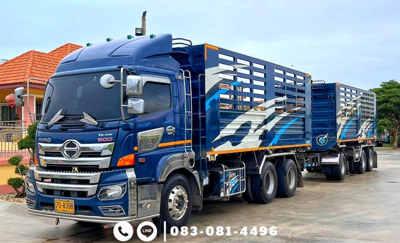 พ่วงแม่-ลูกดั้มเกษตร HINO FM2P 380 แรงม้า ปี 2562 อู่เดอะ ฟีนิกซ์ 999 