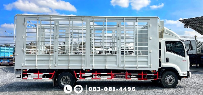 6 ล้อคอกเปิดได้รอบ ISUZU FRR 210 แรงม้า ปี 2566 ไมล์น้อย 27,000 KM.  