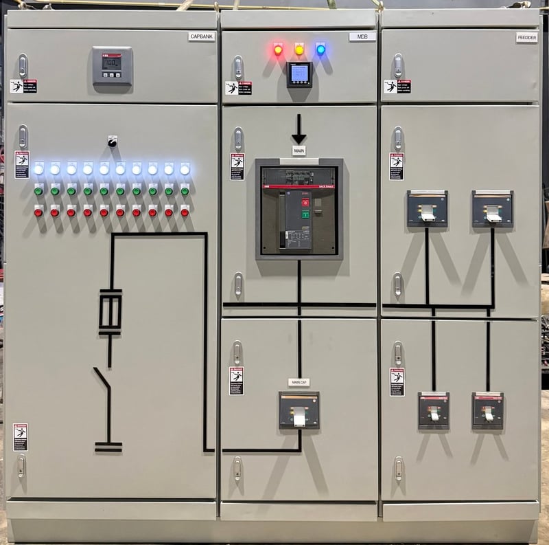 ขายตู้ Mdb Main air circuit breaker Abb 2000A breaker ย่อย Abb 5 ตัวพร้อม Capbank 10x40kvar 098-2641749