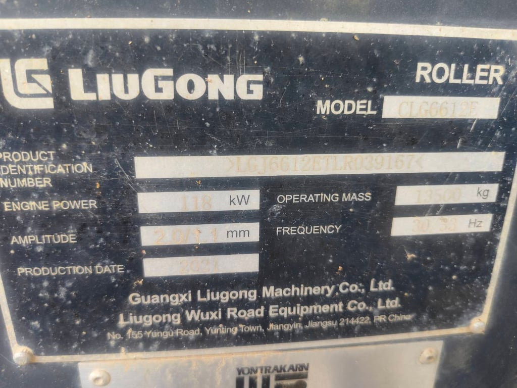 ขายรถบดเก่า LIUGONG