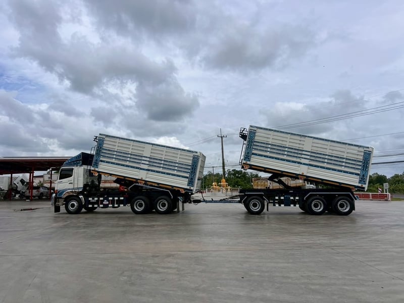 ไมล์ 81,748 กิโล❗️HINO FM2P 380 พ่วงแม่ลูกตั้มพ์เกษตร อู่.พิรุณ ไมล์ 81,748 กิโล❗️HINO FM2P 380 พ่วงแม่ลูกตั้มพ์เกษตร อู่.พิรุณ