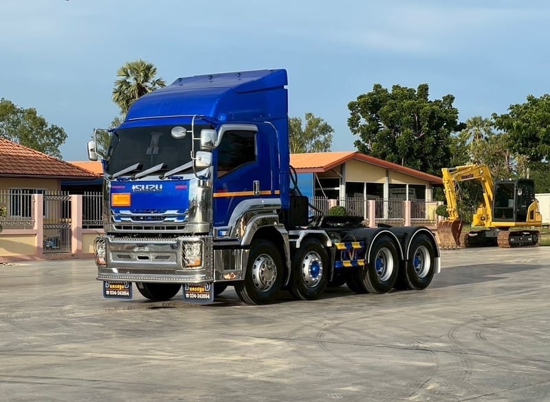 ISUZU GXZ 360 MT หัวลาก12ล้อ  มีระบบ ดั้มพ์พรัอมใช้ ไมล์ 92,050 กิโล
