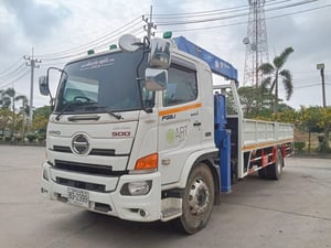 HINO FG8J 240 ติดเครน 5 ตัน ยาวใน 6.40 เมตร HINO FG8J 240 ติดเครน 5 ตัน ยาวใน 6.40 เมตร