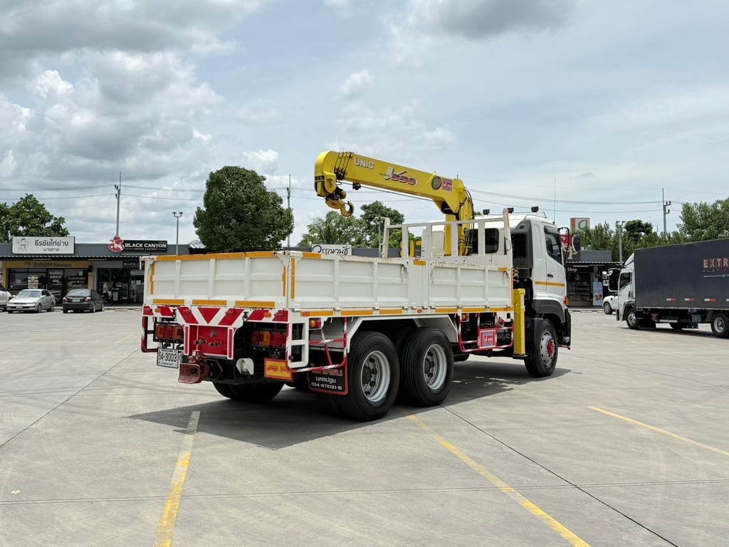 เข้าใหม่❗️ไมล์ 15479 กิโล❗️HINO FM1A 344 แรง  2 เพลา ติดเครน UNIC URV555 ขนาด 5 ตัน