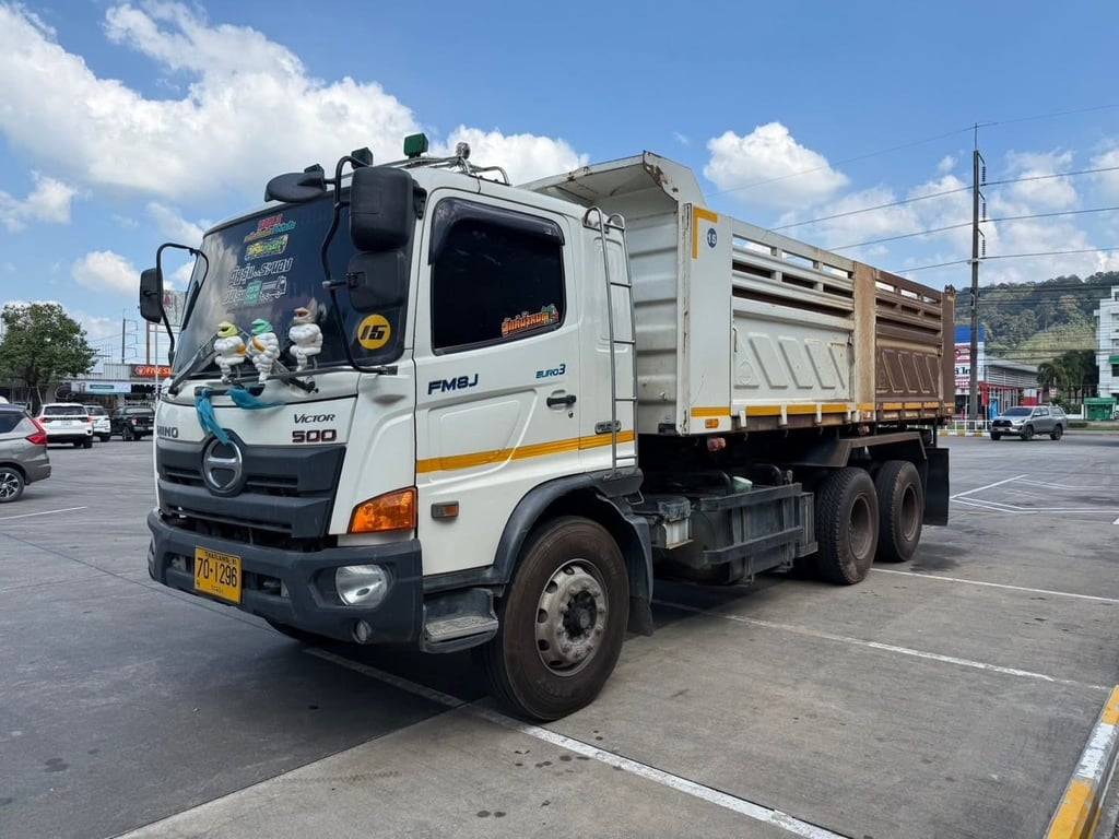 HINO FM1J 260 ปี 59 ไมล์ แท้ๆ  จะ หัวคัดซี จะ กะบะดั้มพ์