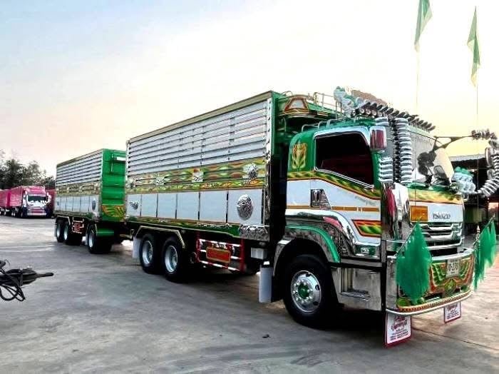 ISUZU FXZ 360 พ่วงแม่ลูกดั้มพ์ เฟืองเร็ว