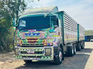 ISUZU FXZ 360 พ่วงแม่ลูกดั้มพ์เกษตร