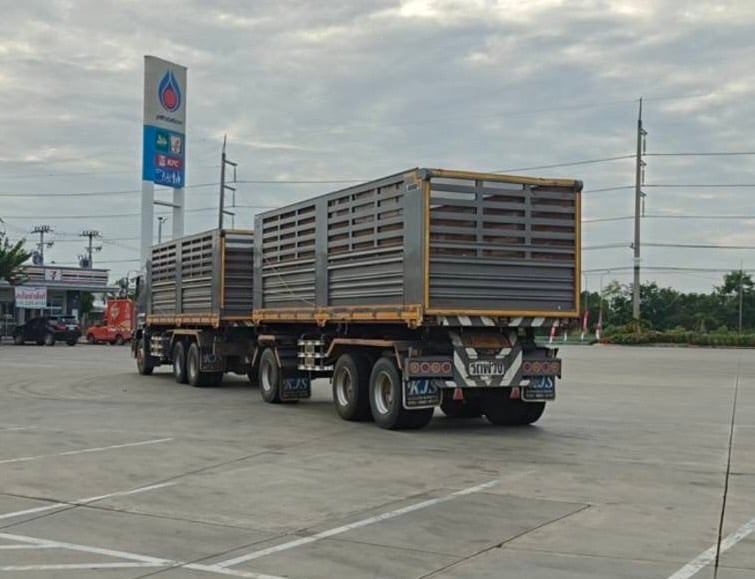 ISUZU FXZ 360 MT พ่วงแม่ลูกดั้มพ์ คอกเกษตร