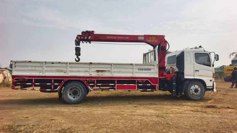 HINO FG8J 212 แรง ติดเครน5ตัน 