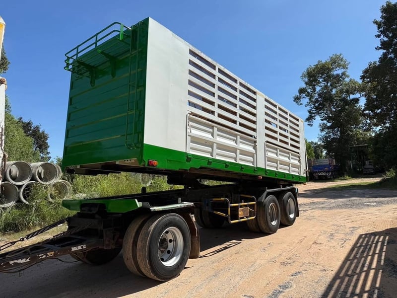 ISUZU 320 แรง พ่วงแม่ลูกดั้มพ์เกษตร เปิดข้างได้