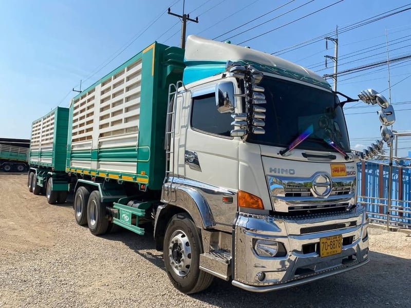 HINO 380 ปี 2566 พ่วงแม่ลูกดั้มพ์เกษตร