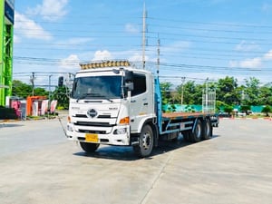 ไมล์ 9 หมื่นกว่า❗️HINO FL8J 260 แรง  กะบะพื้นเรียบยาย 7.45 เมตร ปี 2566
