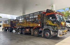 ISUZU FYH 360 พ่วงแม่ลูกดั้มพ์เกษตร แม่-ลูก ยาว 7 เมตร ปี 2557