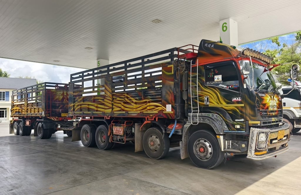 ISUZU FYH 360 แรง พ่วงแม่ลูกดั้มพ์เกษตร  แม่-ลูก ยาว 7 เมตร