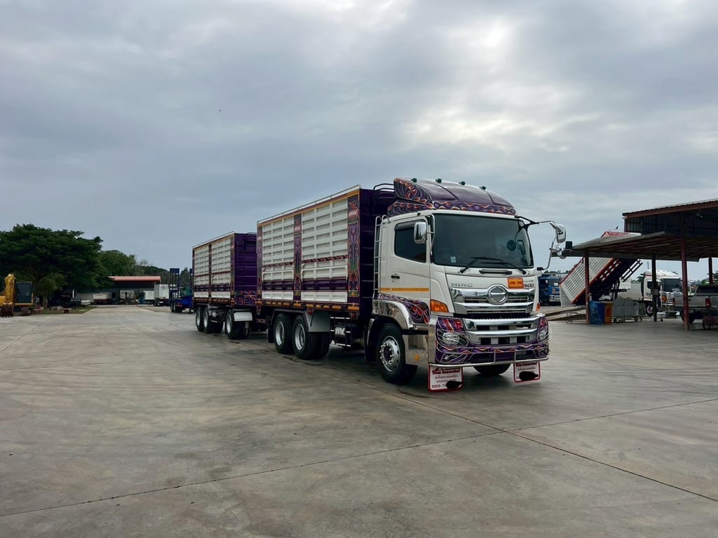 ไมล์ 77,544 กิโล❗️HINO FM 2P 380 แรง พ่วงแม่ลูกคอกเกษตรไม่ด้ั้มพ์ ไมล์ 77,544 กิโล❗️HINO FM 2P 380 แรง พ่วงแม่ลูกคอกเกษตรไม่ด้ั้มพ์