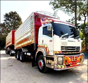 รถพ่วงแม่ลูกดั้มพ์ ISUZU FXZ 360 แรง ปี 2562 เฟืองเร็ว