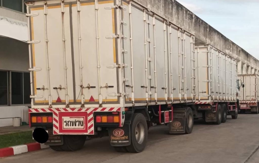 ISUZU 300 แรง พ่วงแม่ลูกตู้แห้ง 10 บาน ยาว 6.50  เมตร