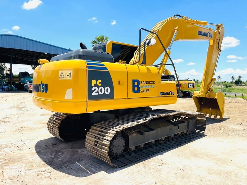 PC200-8MO จอเหลือง กล้องหลัง  เดิมๆมือเดียว