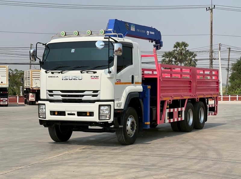ไมล์ 26,028 กิโล❗️ISUZU FVM 300 MT  ติดเครน ZE 5 ตัน