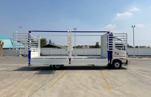 HINO NEW FC9J 175 กะบะต่อใหม่ พื้นสเเตนเหล็ด