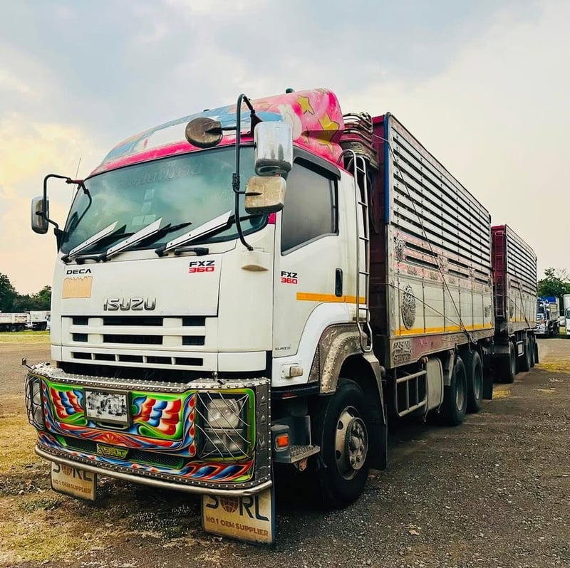 ISUZU FXZ 360 พ่วงแม่ลูกดั้มพ์ เกษตร