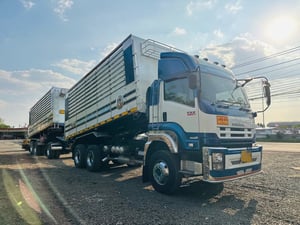 ISUZU FXZ 360 พ่วงแม่ลูกดั้มพ์เกษตร