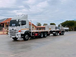 เข้าใหม่❗️HINO FM1A 344 พ่วงแม่ลูกพื้นเรียบ 
