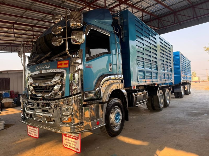 ISUZU FXZ 360 พ่วงแม่ลูกดั้มพ์เกษตร ISUZU FXZ 360 พ่วงแม่ลูกดั้มพ์เกษตร