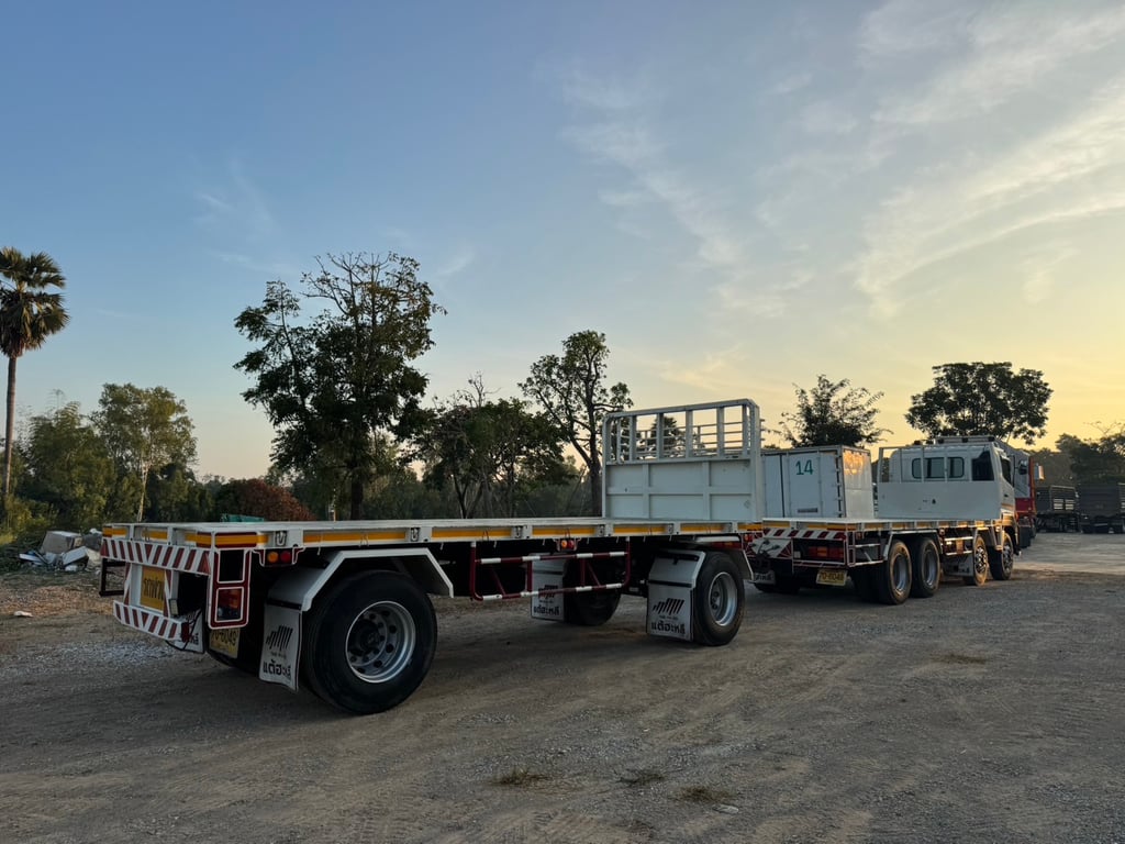 ไมล์ 68,915 กิโล❗️HINO GY2P 380 ปี 2565 พ่วงแม่ลูกพื้นเรียบ ไมล์ 68,915 กิโล❗️HINO GY2P 380 ปี 2565 พ่วงแม่ลูกพื้นเรียบ