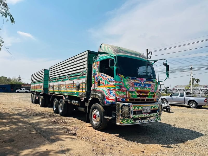 ISUZU FXZ 360 พ่วงแม่ลูกดั้มพ์เกษตร