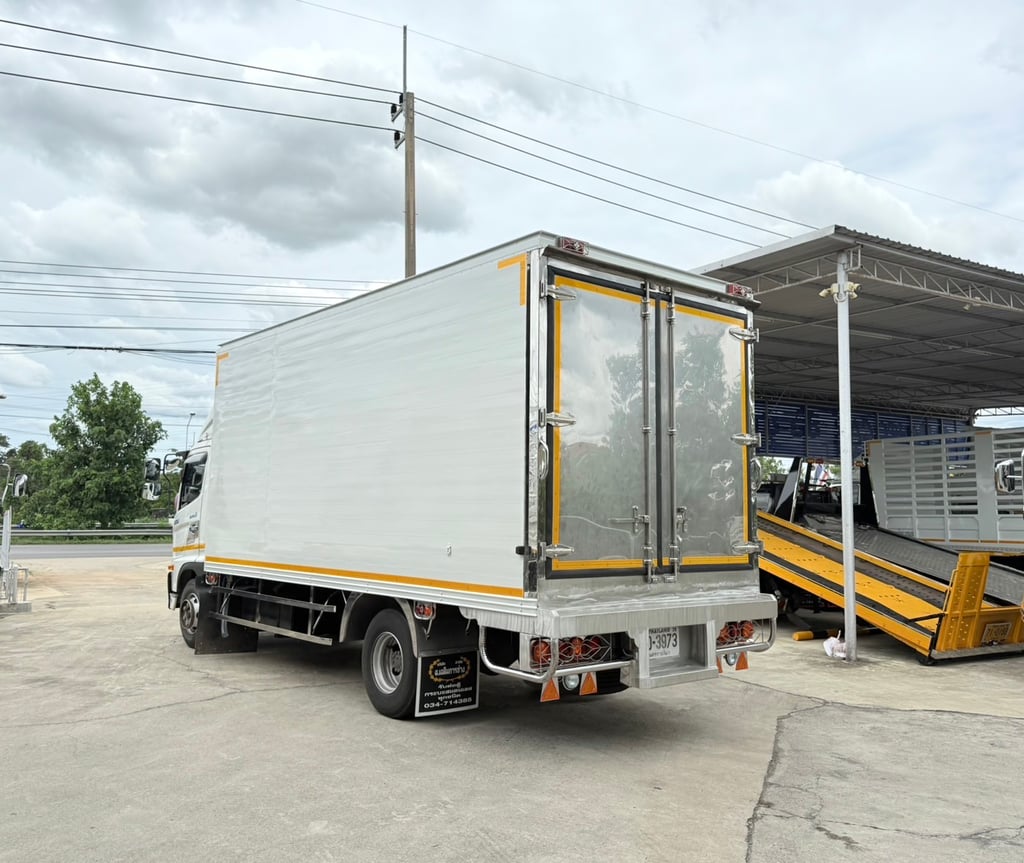 เข้าใหม่❗️ไมล์ 64,883 กิโล ❗️ HINO FC9J 210 แรง 6ล้อตู้เย็น ตู้ สแตนเหล็ด ยาว 5.60 เมตร  ปี 2565 ราคา 1,190,000 บาท 📞 094-653-6339 อิฐ รับซื้อ-ขาย-แลกเปลี่ยน-รถ?