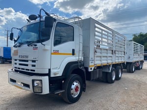 ISUZU FXZ 360 ปี 2554 พ่วงแม่ลูก(ไม่ดั้มพ์) กระบะเหล็กเปิดข้างได้