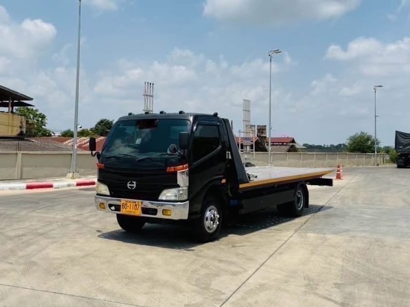 HINO XZU 136 รถสไลด์ถาดกองพื้น สแตนเหล็ด 