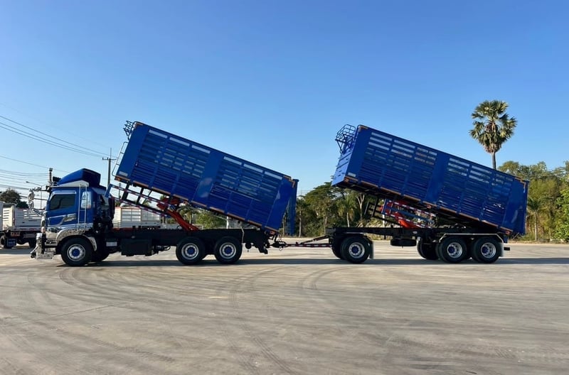 ไมล์ 54,648 กิโล❗️HINO FM 2P 380 พ่วงแม่ลูกดั้มพ์คอกเกษตร ไมล์ 54,648 กิโล❗️HINO FM 2P 380 พ่วงแม่ลูกดั้มพ์คอกเกษตร