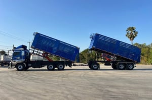 ไมล์ 54,648 กิโล❗️HINO FM 2P 380  พ่วงแม่ลูกดั้มพ์คอกเกษตร 