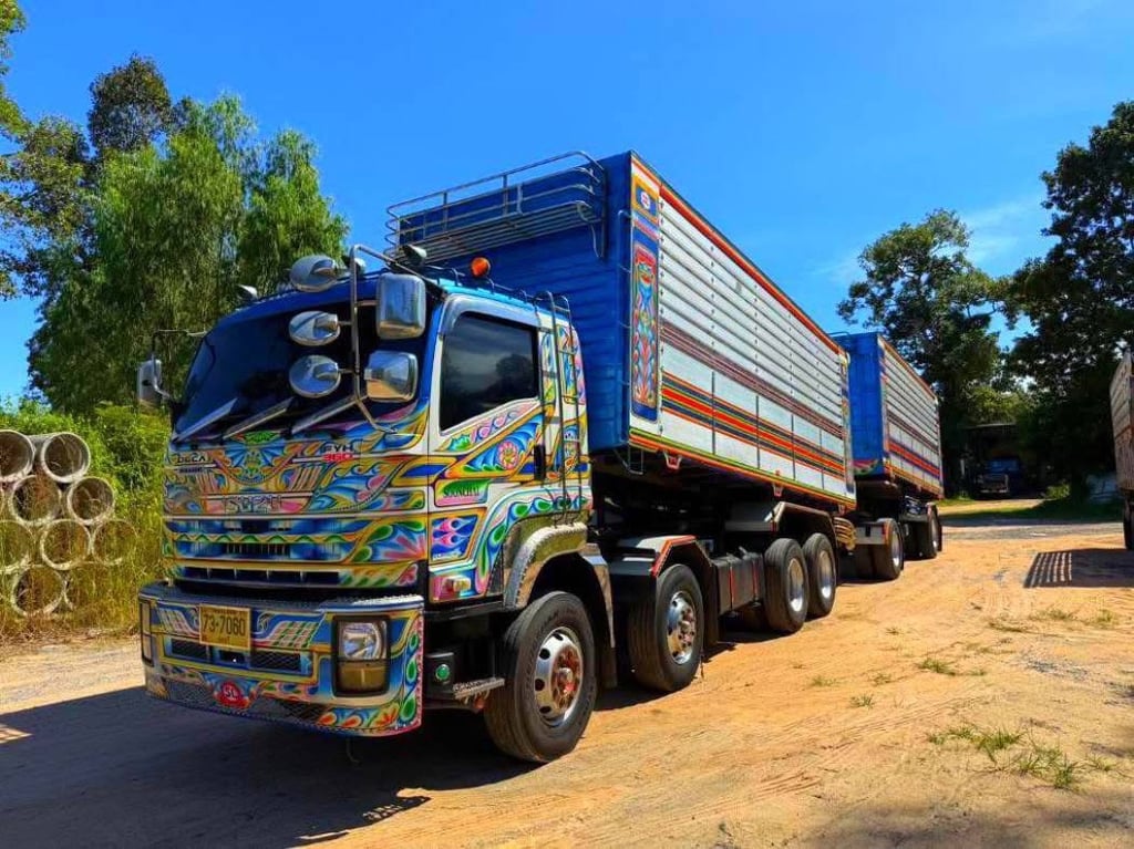 ISUZU FYH 360 ปี 2556 พ่วงแม่ลูกดั้มพ์เกษตร