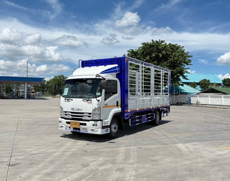 6ล้อ ISUZU.FRR 210 แรง คอกสูงเปิดได้รอบ ยาว 6.50 เมตร  กระจกไฟฟ้า