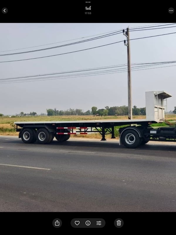 ขายหางพื้นเรียบ 2 เพลา (เฉพาะหาง)