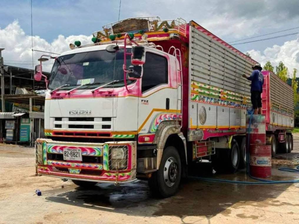 ISUZU FXZ 360 พ่วงแม่ลูกดั้มพ์ เกษตร ใส่ของได้ 29 ตัน