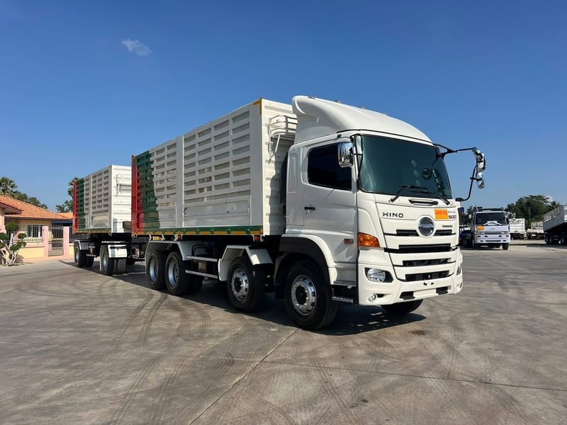 ฟรีๆ❗️ไมล์ 72,226 กิโล❗️HINO GY2P 380 พ่วงแม่ลูกดั้มเกษตร