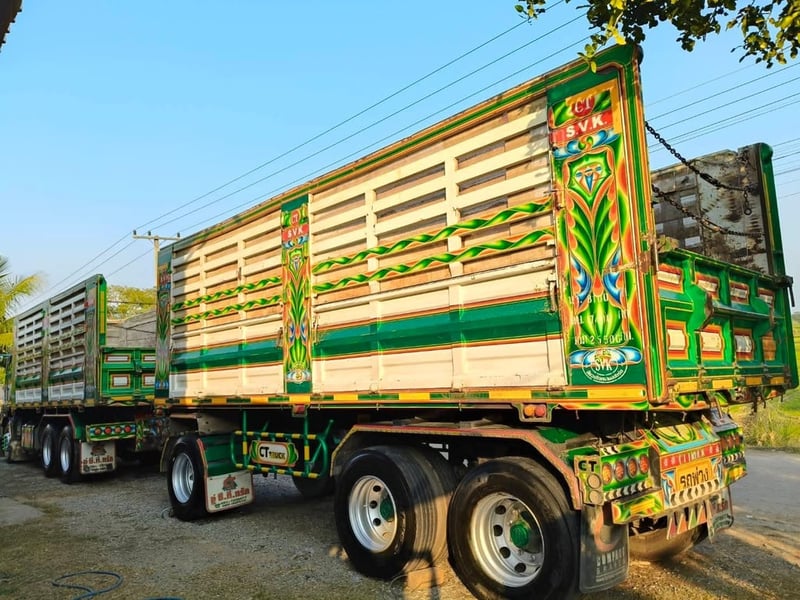 HINO 344 ปี 2560 พ่วงแม่ลูกดั้มพ์ เกษตร